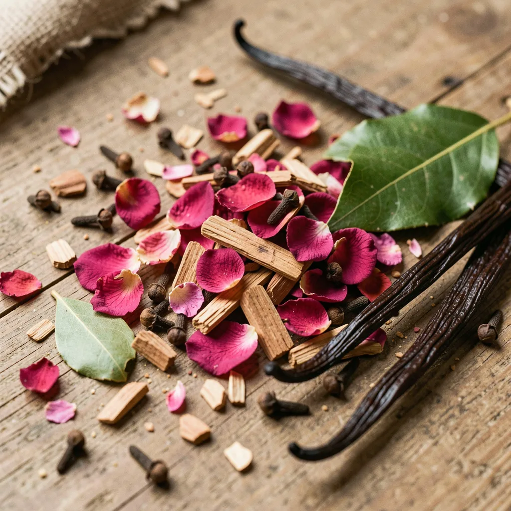 Natural botanical photography style